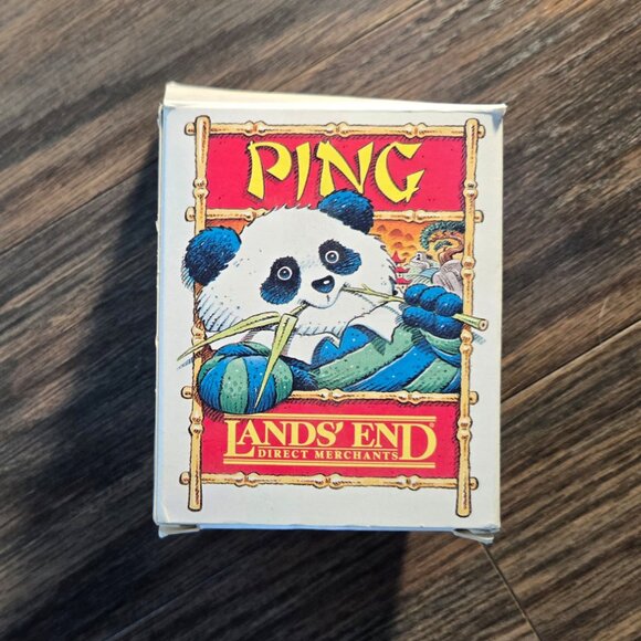 Vintage (1996) LANDS' END "Ping" Panda Bear Christmas Ornament NEW IN BOX - Picture 2 of 7